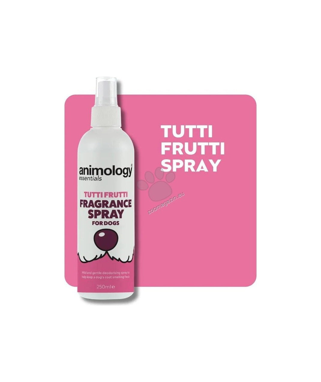 Animology Essentials Tutti Frutti Fragrance Spray - дезодориращ спрей за кучета с плодов аромат 250 мл