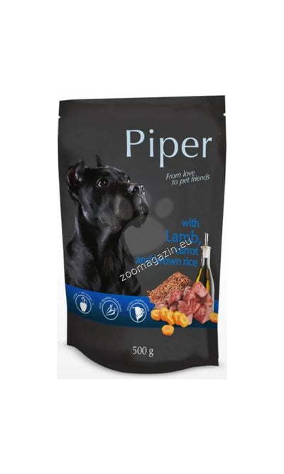 Piper Adult Lamb - пауч за куче с агнешко месо, моркови и кафяв ориз, стек 10х150 гр