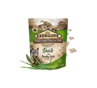 Carnilove Dog Pouch Pate Duck with Timothy Grass - пауч за кучета с патешко и тимотейка 300 гр