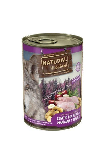 Natural Woodland - със заешко месо, картофи, ябълка и мащерка 400 г