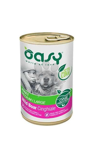Oasy One Protein Adult Medium/Large Wild Boar - пастет за кучета в зряла възраст от средни и големи породи с диво прасе 400 гр.