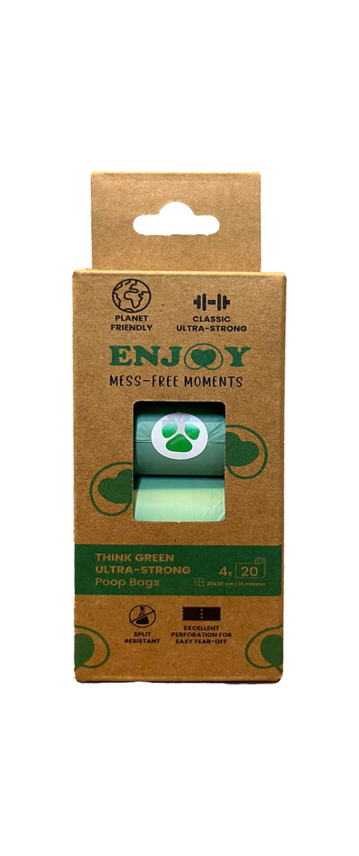 Enjoy Think Green Ultra-Strong Poop Bags - хигиенни торбички 4 бр
