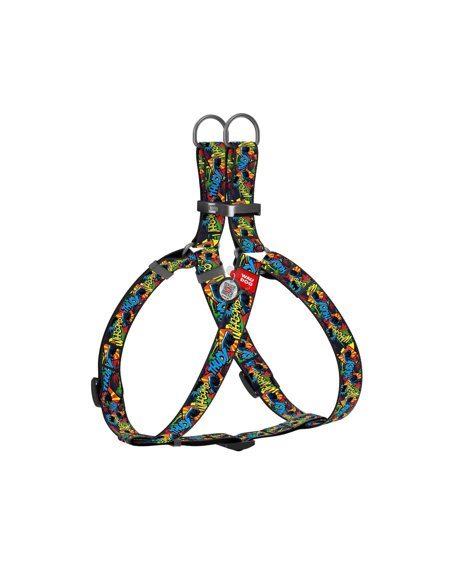 Collar Waudog Nylon Dog Harness Batman Bright - нагръдник