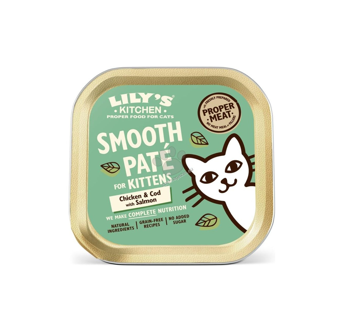 Lilys Kitchen Cat Chicken, Cod & Salmon Kittens - пастет за котки над 2 месеца с пилешко и риба треска 85 гр.
