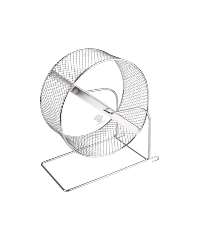 Flamingo Toy Trota Exercise Wheel Silver - хромова въртележка 20,5 см