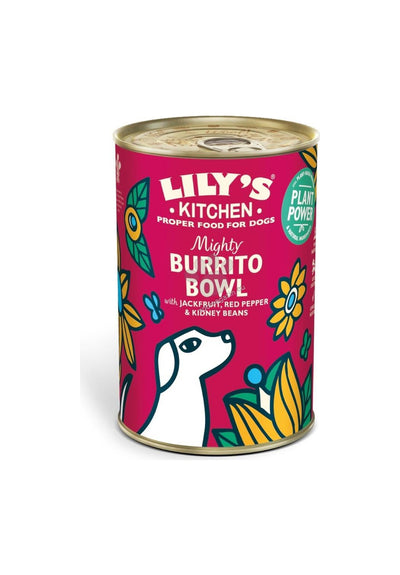Lilys KitchenDog Mighty Burrito Bowl - веган консерва за кучета 400 гр.
