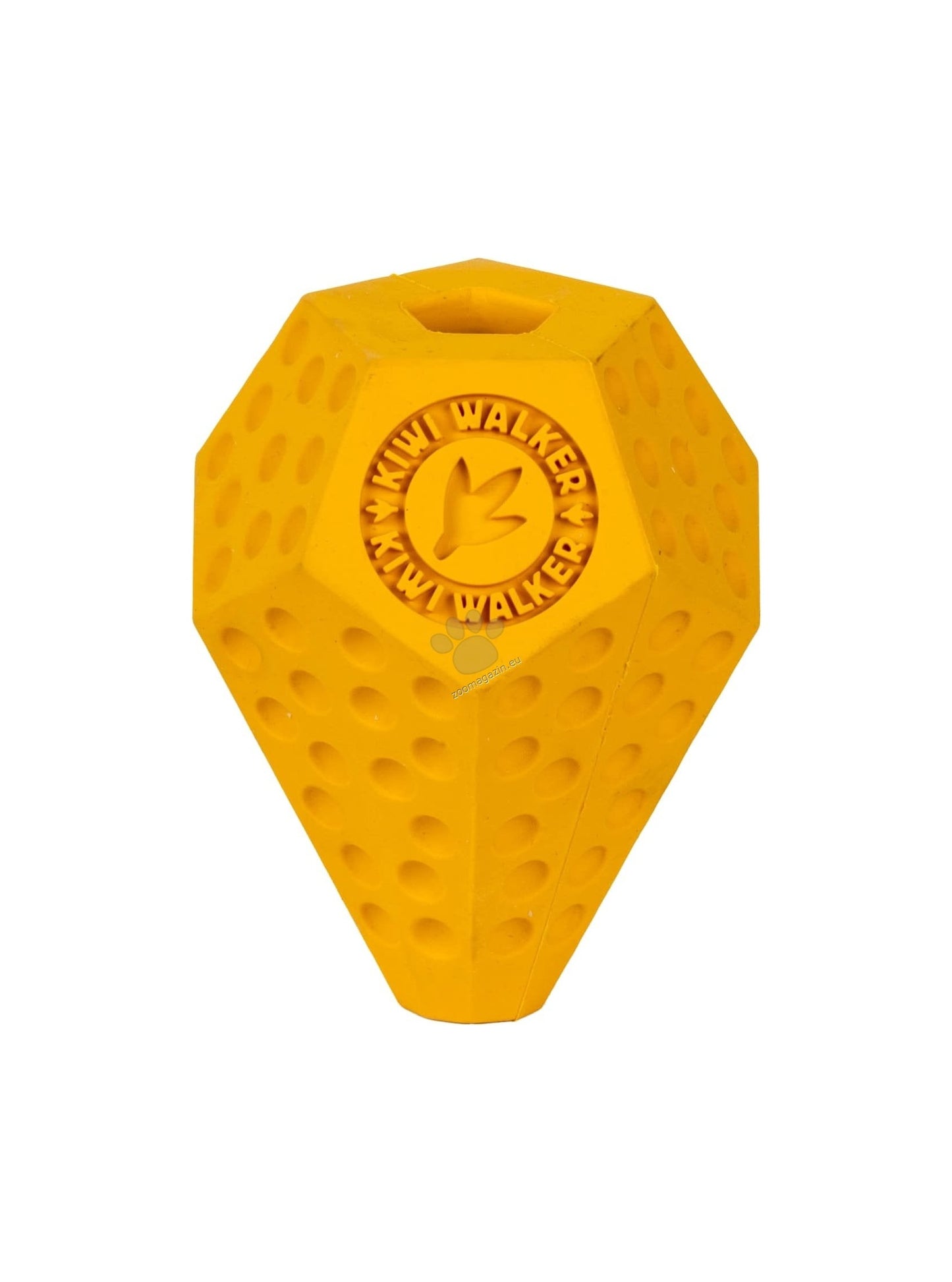 Kiwi Walker Lets Play Diaball Orange - гумена играчка за лакомства 10 см, оранжев