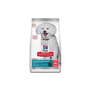 Hills Science Plan Canine Hypoallergenic Small & Mini Adult – хипоалергенна суха храна за кучета от дребни и мини породи от 1 до 6 години със сьомга 1.5 кг.