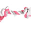 Flamingo Jim Cord with 2 Knots Fuchsia - играчка за куче, розова