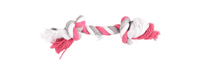 Flamingo Jim Cord with 2 Knots Fuchsia - играчка за куче, розова
