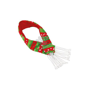 Nobby Xmas Scarf with Fringe - коледен шал 70 / 7 см