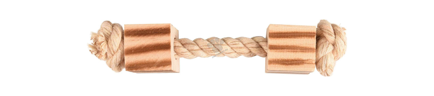 Flamingo BBQ Beads Cord Light brown - играчка за гризачи 16 см