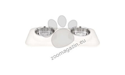 Enjoy Set 2 Castroane Inox&Suport Silicon - правоъгълна двойна купа със силиконов кант 2 x 320 мл