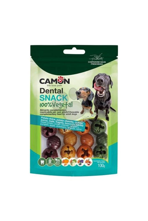 Camon Dental Snack Mix Veg Bells - дентални лакомства със зеленчуци 100 гр