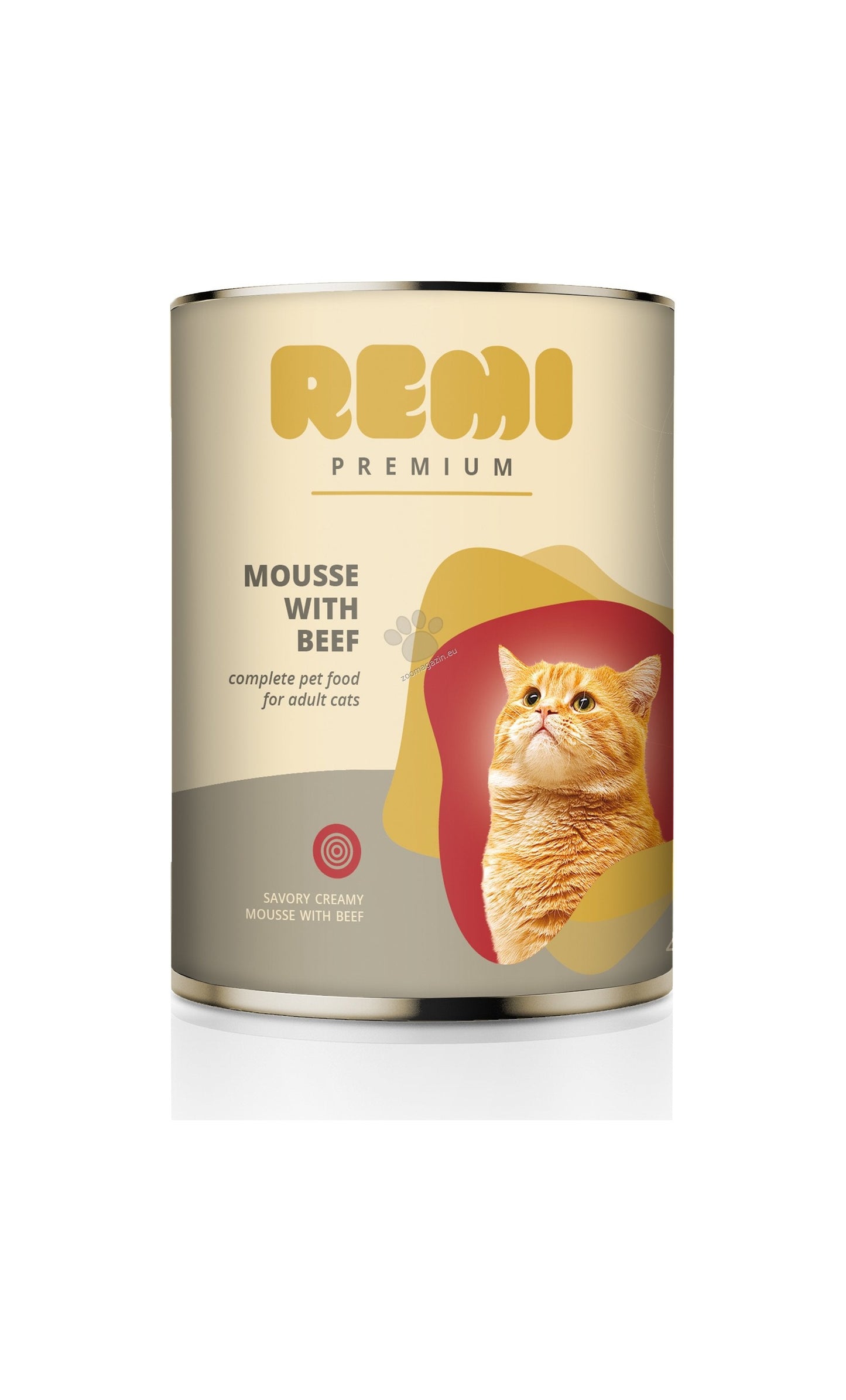 Remi Premium Cat Mousse with Beef - консерва за котки с говеждо месо 400 гр