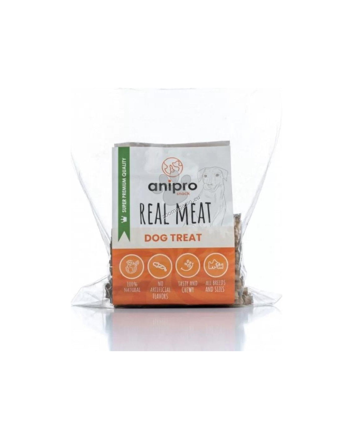 Anipro - кокал от телешка кожа 12 см, (80 бр/пакет)