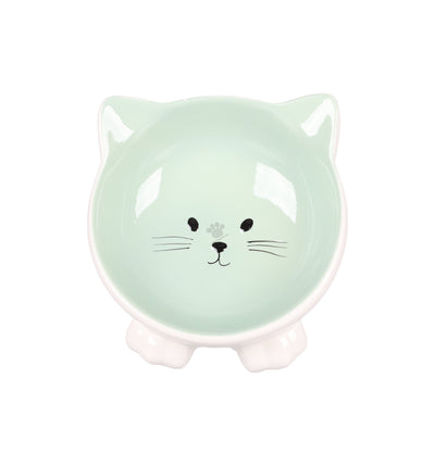 Flamingo Feeding and Drinking bowl Puzi - купичка за котки, зелена, 125 мл