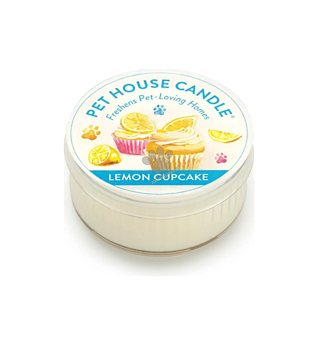 Pet House Mini Candles Lemon Cupcake - мини натурална свещ с аромат на лимонов кекс 42 гр.