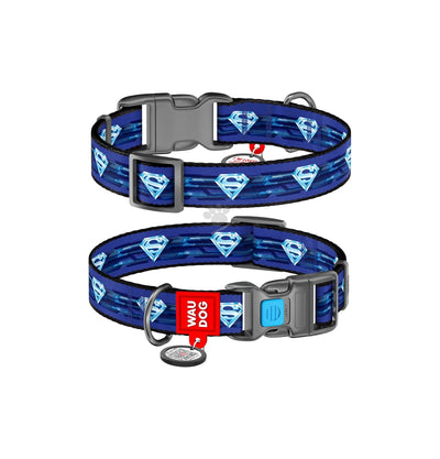 Collar Waudog Nylon Dog Leash Superman 1 - нашийник