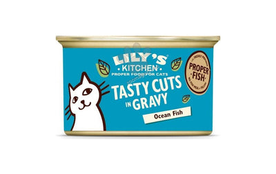 РАЗПРОДАЖБА Lilys Kitchen Cat Tasty Cuts Ocean Fish - консерва за котки с океанска риба 85 гр.