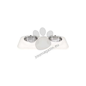 Enjoy Set 2 Castroane Inox&Suport Silicon - правоъгълна двойна купа със силиконов кант в сиво 2 x 320 мл