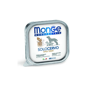 Monge Monoprotein Patе Deer - пастет за кучета в зряла възраст с еленско месо 150 гр