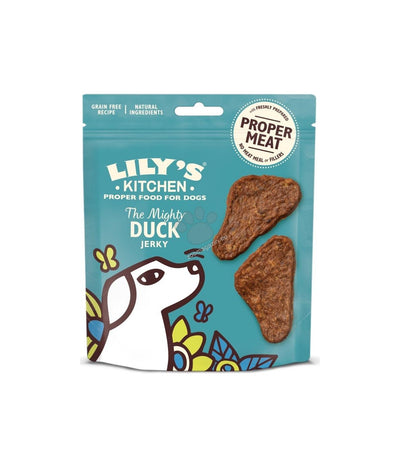 Lilys Kitchen Dog The Mighty Duck Mini Jerky - сушено лакомство с патешко месо 70 гр