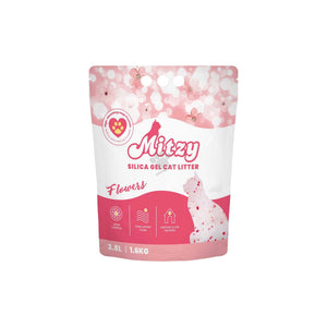 Mitzy Silicat Floral - силиконова котешка постелка за тоалетна, цветя 3.8 л