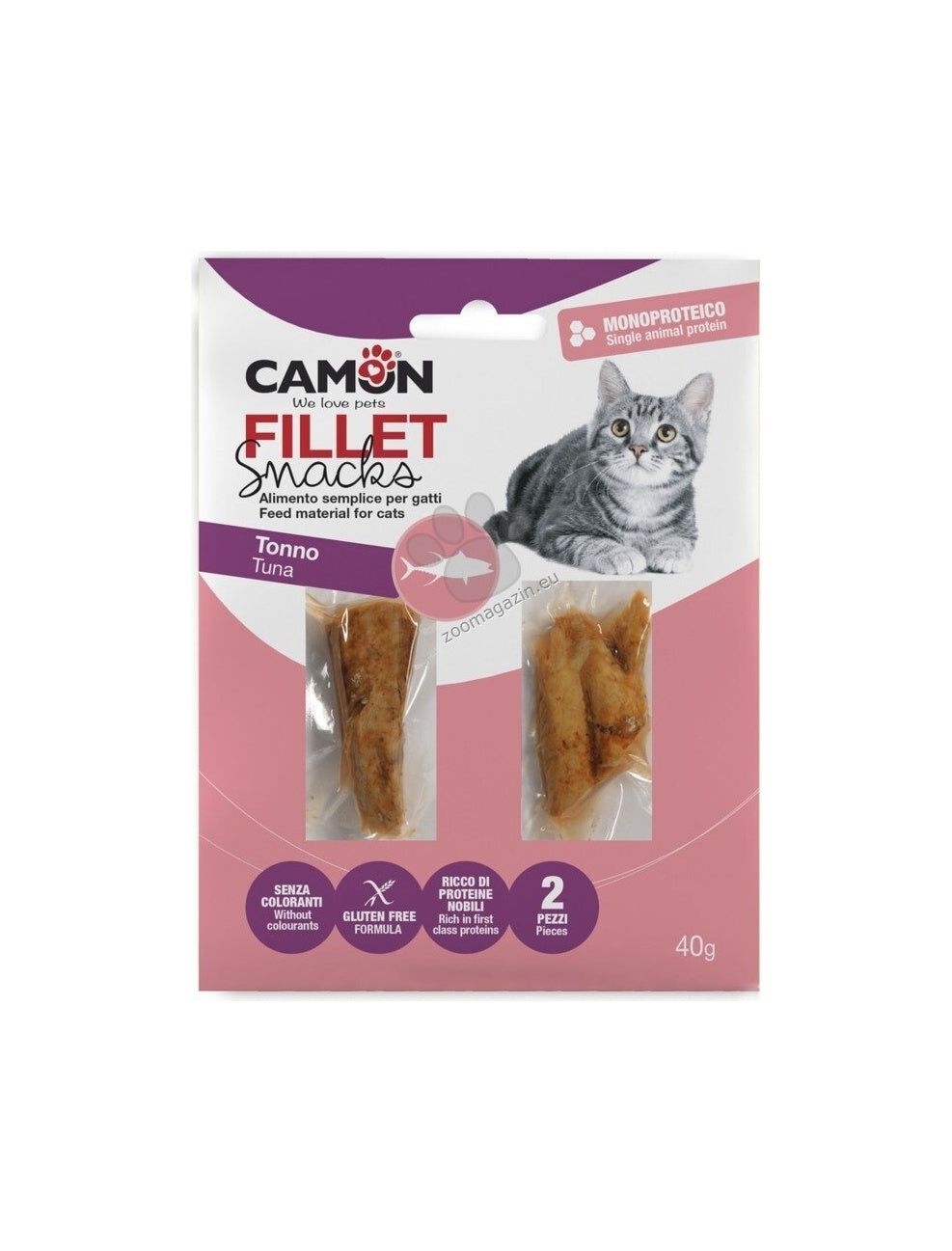Camon Tuna Fillets - лакомство за котки с риба тон 40 гр