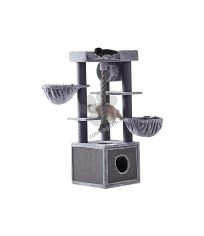 Nobby cat scratcher Adile - котешка драскалка 60 / 60 / 166 см сив