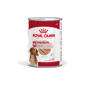 РАЗПРОДАЖБА Royal Canin Medium Adult Muscle Mass Support - консерва за кучета в зряла възраст от средни породи (от 11 до 25кг) - oт 12 месеца до 7 години 410 гр.