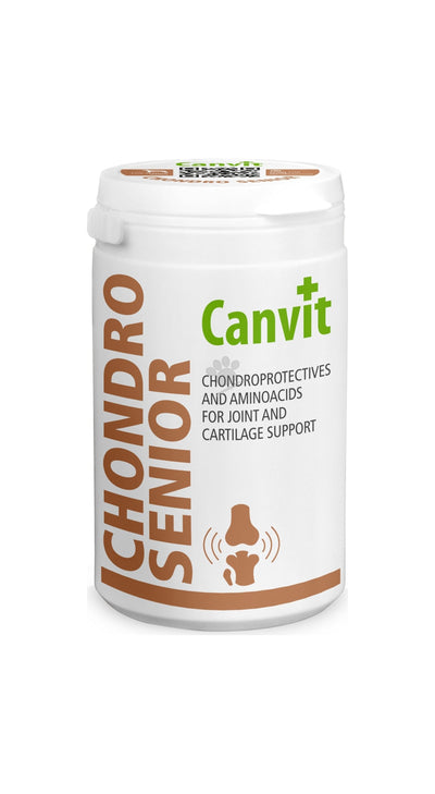 Canvit Chondro Senior for dogs - хранителна добавка с хондроитин за здрави стави при застаряващи кучета 230 гр
