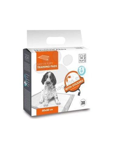 M-Pets Easy Fix Puppy Training Pads - хигиенни подложки със залепващи ленти 60 / 60 см / 30 броя
