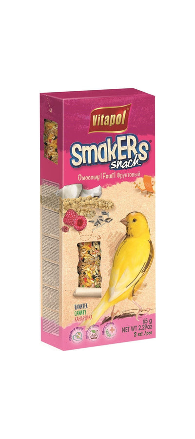 Vitapol Smakers Snack - лакомство за канарчета с плодове 90 гр