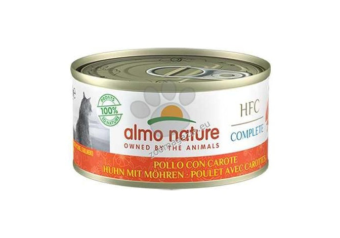 Almo Nature HFC Complete with Chicken and Carrot - консерва за котки с пиле и морков 70 гр