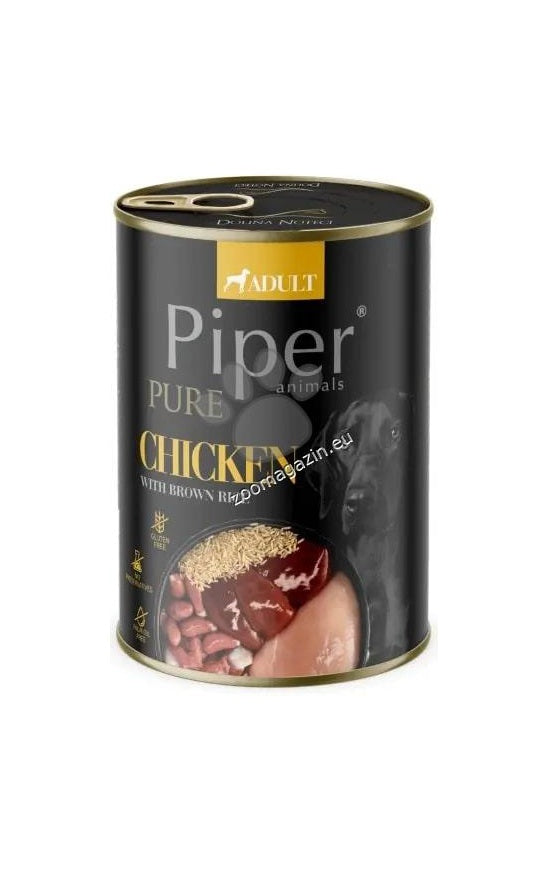 Piper Pure Dog Adult Chicken and Brown Rice - храна за кучета с пилешко и кафяв ориз 400 гр