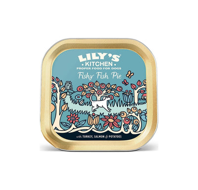 Lilys Kitchen Dog Fishy Fish Pie - консерва за кучета с пуйка и сьомга 150 гр