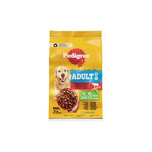 Pedigree Adult Beef and Vegetables - пълноценна храна за кучета с говеждо и зеленчуци 500 гр