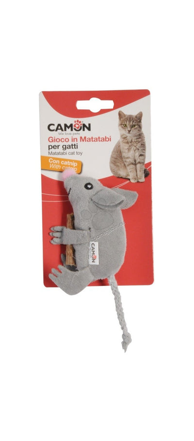 Camon Gioco Polyester Matatabi Mouse - ирачка за котки, Мишка 10 см