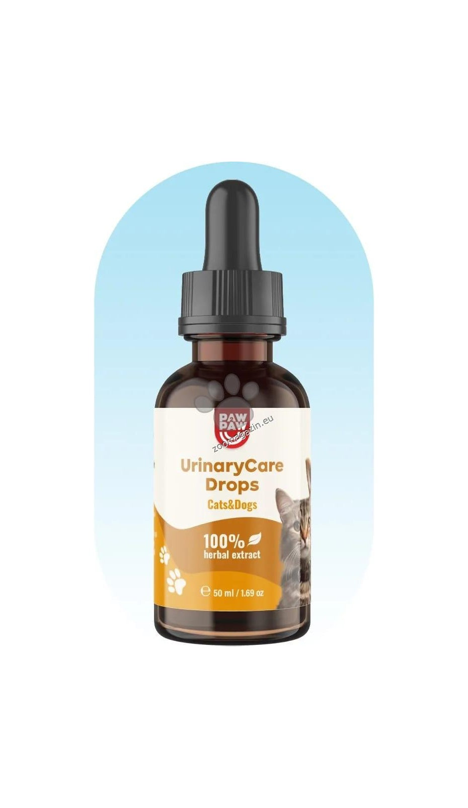 Paw2Paw Urinary Care Drops - билкови капки за бъбреците и пикочните пътища 50 мл
