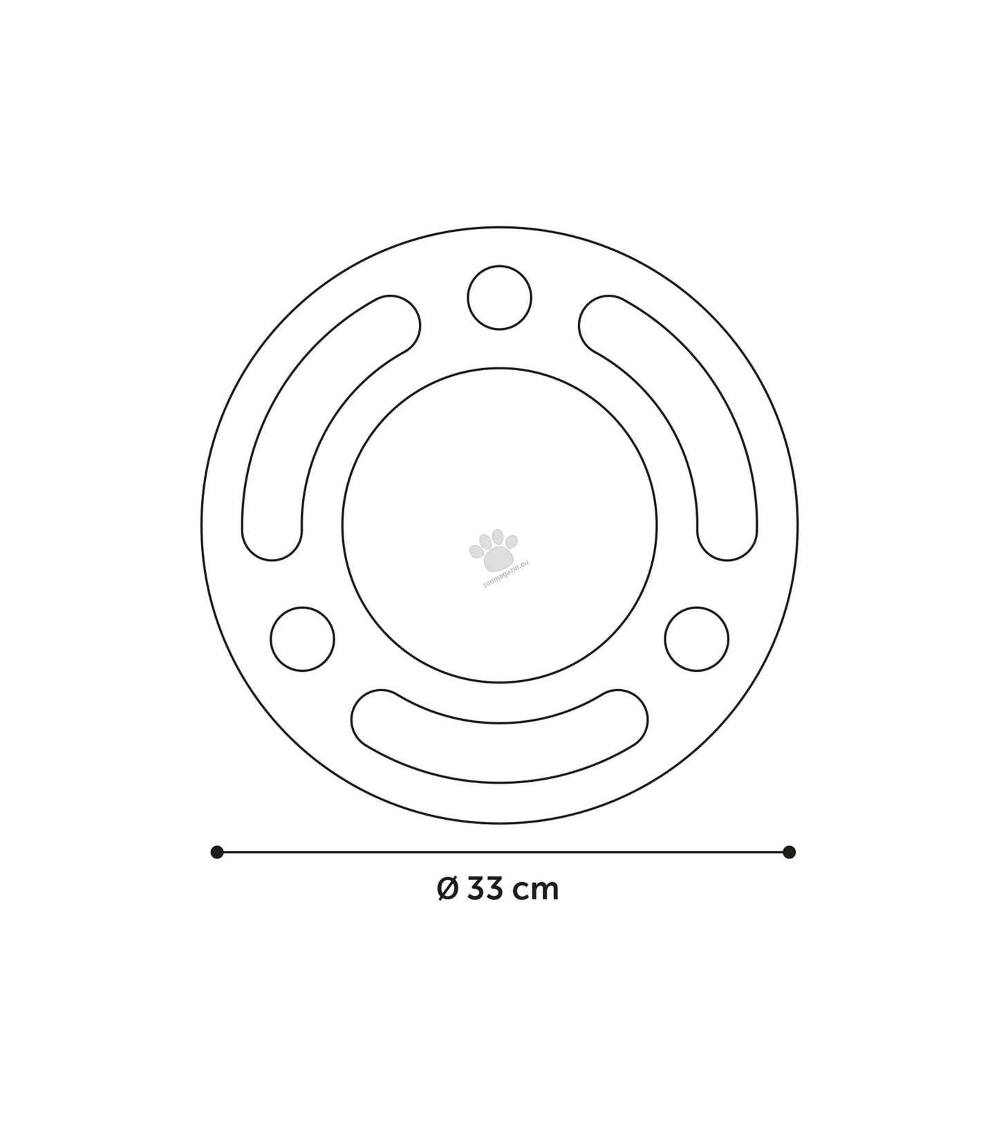 Flamingo Scratching Toy Crabi Circle 6 Holes - драскалка за котки 33 / 5.5 см