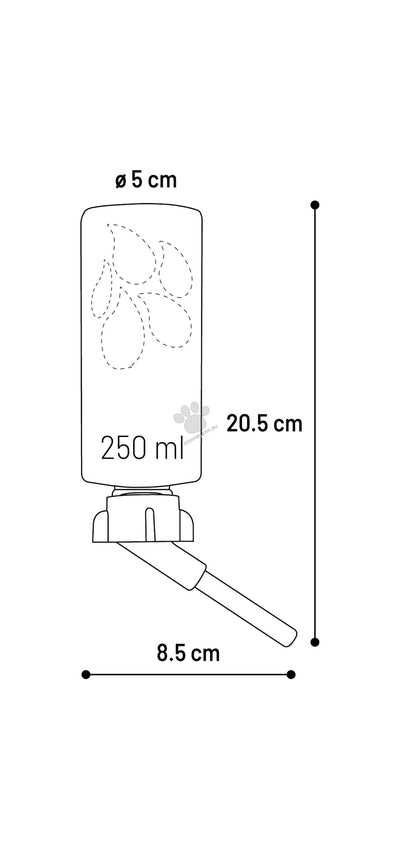 Flamingo Drinking Bottle Sippy - поилка за гризачи (синя)