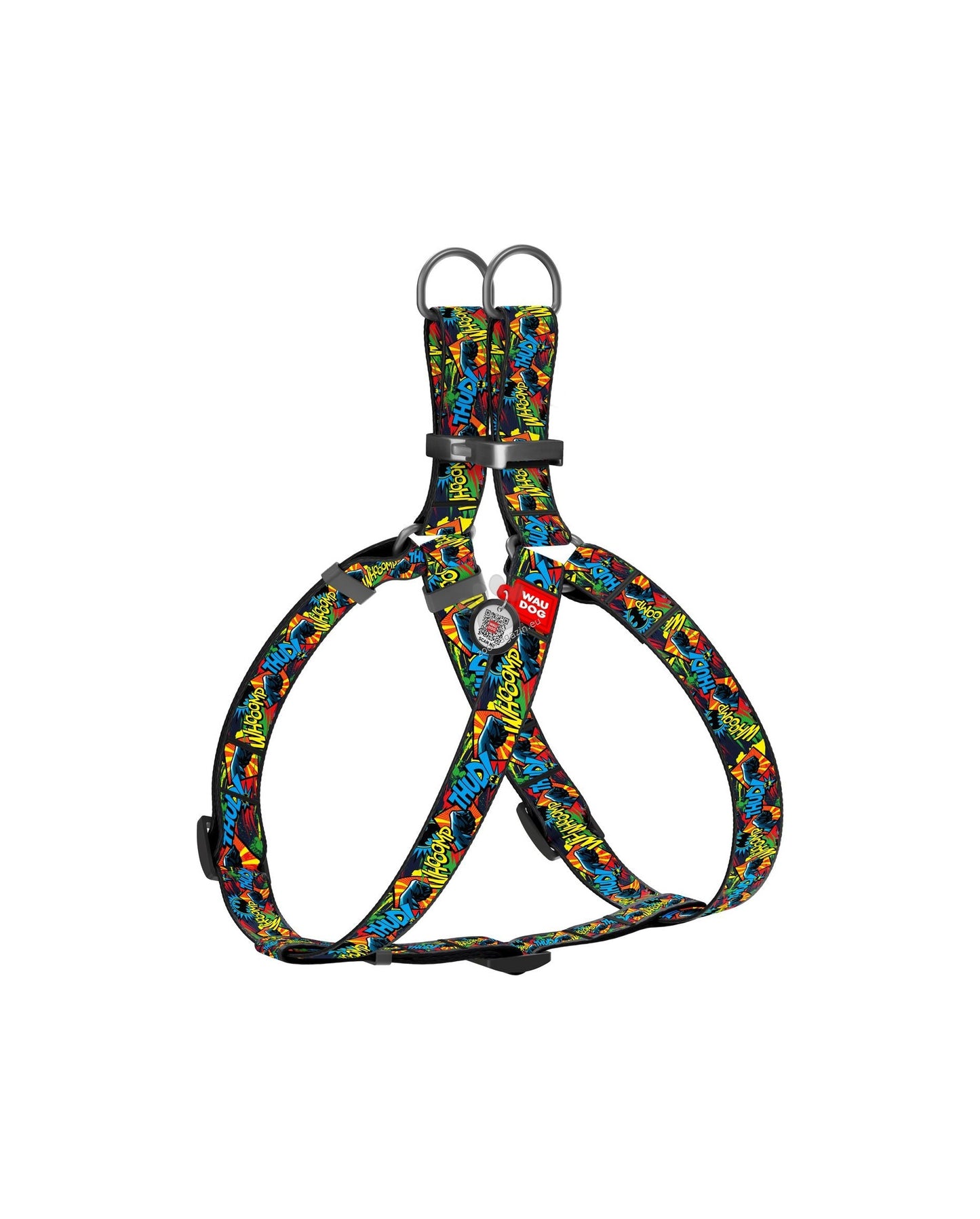 Collar Waudog Nylon Dog Harness Batman Bright - нагръдник