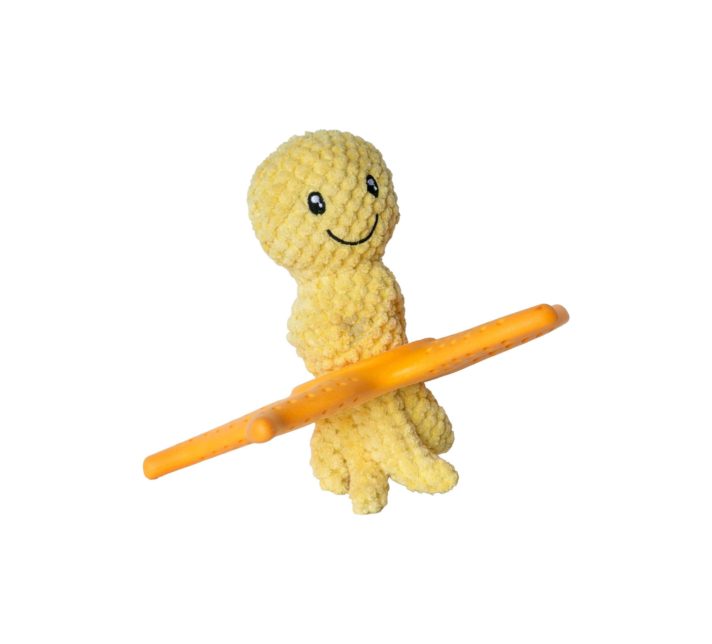 Kiwi Walker Lets Play Octopus and Starfish Orange - плюшен октопод и морска звезда от термопластичен каучук 25 см, оранжев