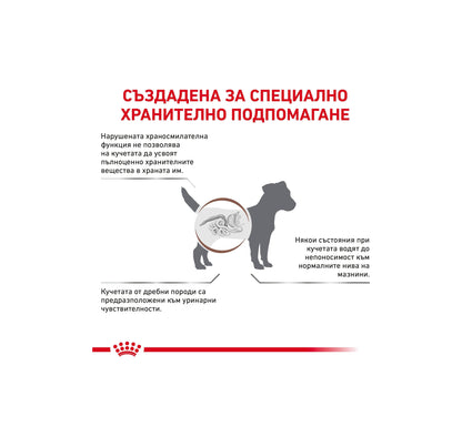 Royal Canin Gastrointestinal Low Fat Small Dog - храна за кучета от малки породи за подпомагане на липидната обмяна 1.5 кг