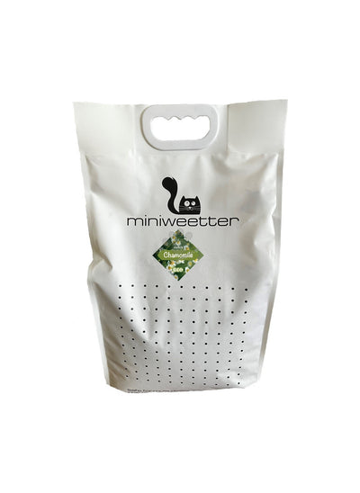 Miniweetter Chamomile - екологична котешка тоалетна от соя с аромат лайка