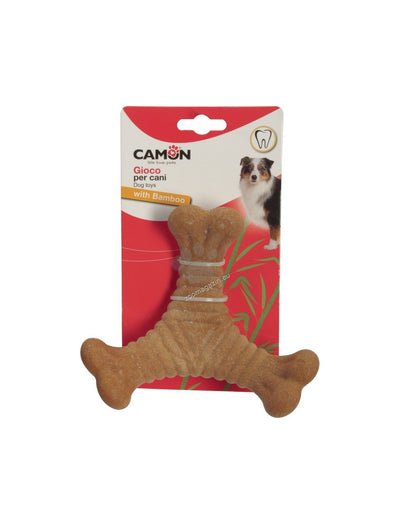 Camon Bamboo Dog Toy Three Ends - бамбукова играчка за куче 16 см