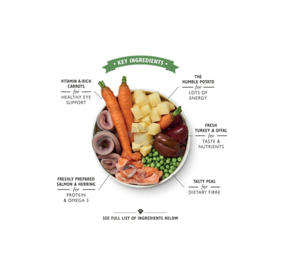 Lilys Kitchen Dog Fishy Fish Pie - консерва за кучета с пуйка и сьомга 150 гр