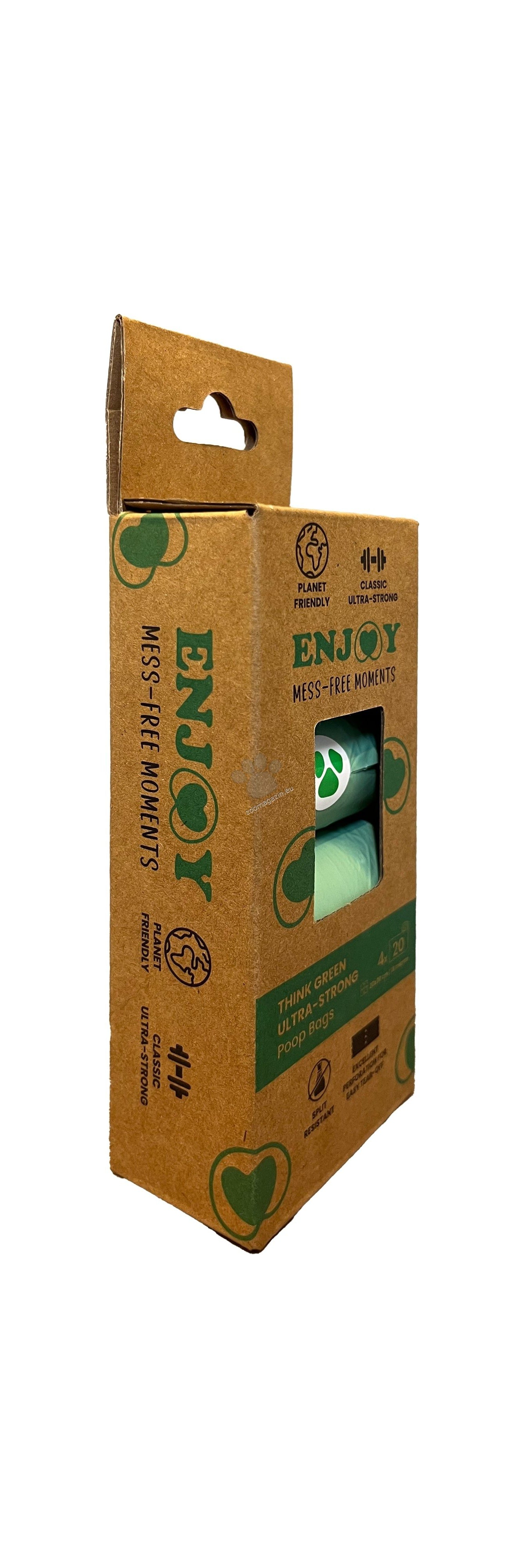 Enjoy Think Green Ultra-Strong Poop Bags - хигиенни торбички 4 бр