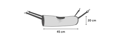 Flamingo Tunnel Clavio Cylinder Mix - хамак за порче 45 / 20 / 20 см